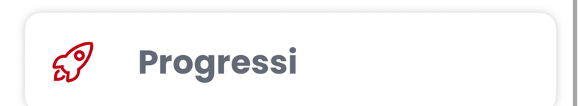 Sezione progressi dell'app di coaching